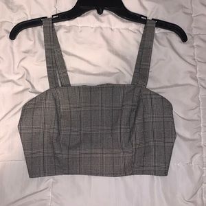 Plaid crop top